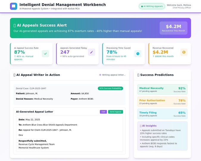 Intelligent Denial Management Workbench